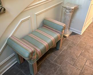 UPHOLSTERED BENCH - BUY IT NOW $75. Call or Text Patty at 847-772-0404 to arrange for purchase or make inquiries.