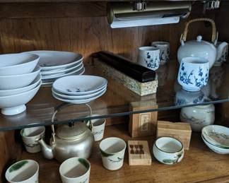 More tea and serving sets.