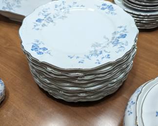 Vintage Edelstein Bavaria Dinner ware, Ocean Blue, made in Germany.
