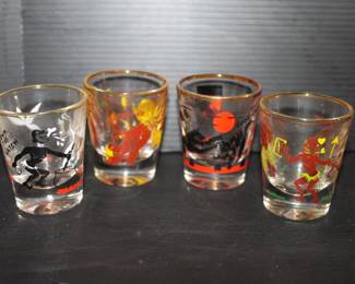 1940’s Naughty shot glasses
