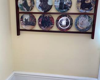 Scottish terrier display plates