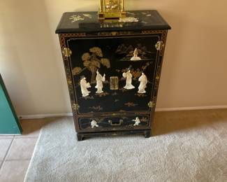 BLACK LACQUER CABINET