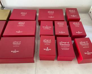 NEW IN THE BOX, WATERFORD MUSIC BOXES, AND BELLS