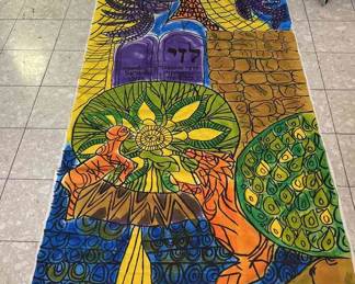 Very Large Painting on Cloth Tapestry