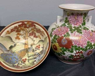 LJ Japan Pottery Bowl Vase