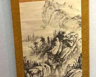 Japanese Landscape Scroll