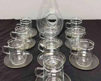 Jenaer Glas Cups Polish Donut Hole Pitcher