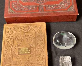 Elbert Hubbards Scrap Book, Galway Potato Paper Weight  Other Desk Items