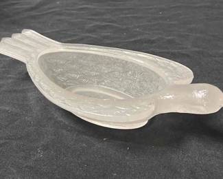 1876 Hemingray Glass Co Relish Dish