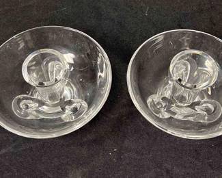 Steuben Candle Holders