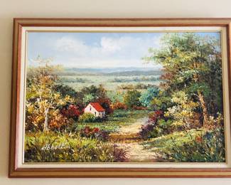 Original canvas art landscape. 