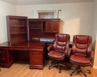 Bookcase, Office Desk, Office Desk with Hutch