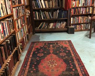 Book shelves are for sale but are not available until the sale is over