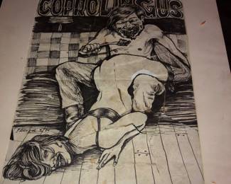 Clay Parker original ink drawing 