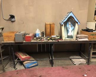 Industrial long work table