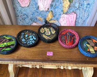 A series of mixed media paintings by Robert Ritchie