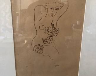 Signed HM possible Henri Matisse 9/20