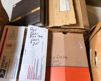 Boxes of First day covers