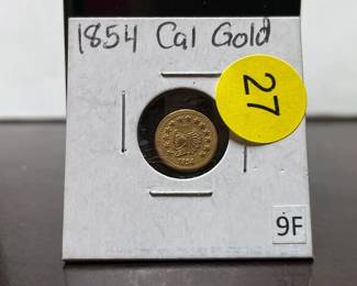 1854 California Gold coin