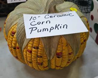 CERMANIC CORN PUMPKING / FALL DECOR