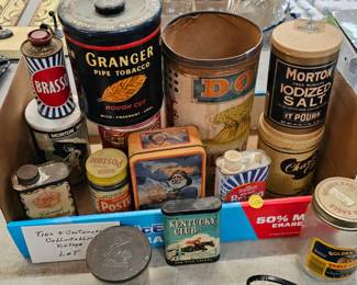 LOT OF VINTAGE TINS