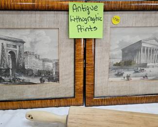 ANTIQUE LITHOGRAPH PRINTS