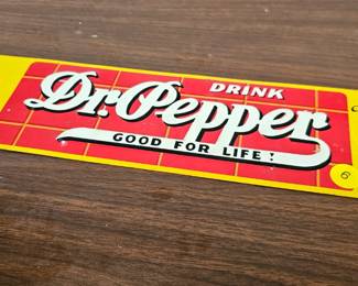 METAL DR PEPPER SIGN