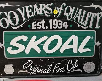 METAL SKOAL SIGN