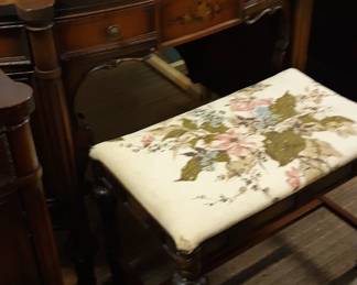 Bedroom suit and early furnishings