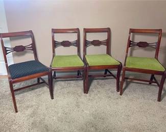 English Regency Style Mahogany Dining Chairs