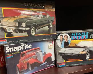 Miami Vice, etc., Unbuilt, New Old Stock, Car Models