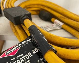 Briggs & Stratton, 25 Foot, 30 Amp, GENERATOR ADAPTOR CORD SET