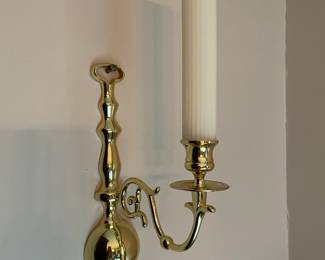 Brass Accent, Candle  Wall Sconces