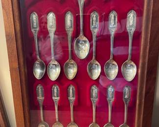 Sterling Silver, 1973  Franklin Mint Collectors "Apostles" Spoons