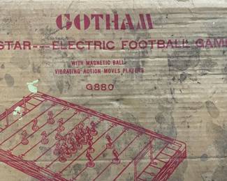 1950's GOTHAM Electric Football Game! World's First/Oldest?