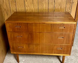 #4- Danish Modern 3 Drawer Dresser by Falster- 36w x 17.75d x 30.5t- $400