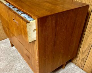 #4- Danish Modern 3 Drawer Dresser by Falster- 36w x 17.75d x 30.5t- $400