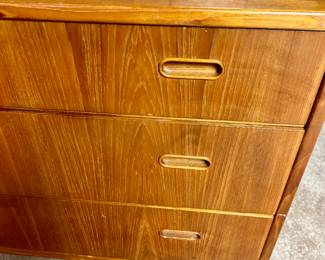 #4- Falster 3 Drawer Dresser- Danish Modern - #4- Danish Modern 3 Drawer Dresser by Falster- 36w x 17.75d x 30.5t-  $400