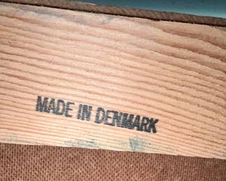 #6 - Danish modern 3 drawer night table, Made in Denmark, 21w x 12d x 24t- $300