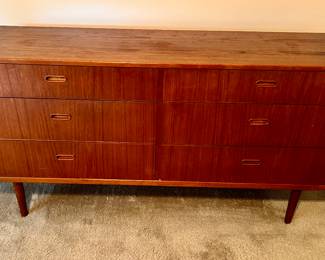 #3- Danish Modern 6 drawer dresser by Falster- 60w x 17.75d x 30t-  $800