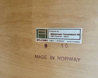 #8- Danish modern rolling record / magazine caddy by Bruksbo- 26.75w x 14d x 16.5t-$250