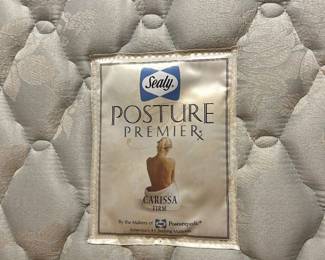 #13- Sealy Posturpedic queen mattress & boxspring- CLEAN!- $150