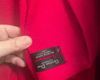 vintage christian dior mens sweater  