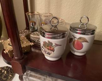 egg coddlers-  have 2 sets in 2 sizes 