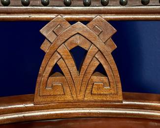 ART DECO CHAMBER CHAIR GIFT FROM LOUISIANA STATE LEGISLATURE
