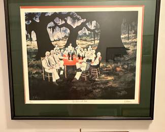 GEORGE RODRIGUE  "THE GOURMET CLUB" SIGNED AND NUMBERED