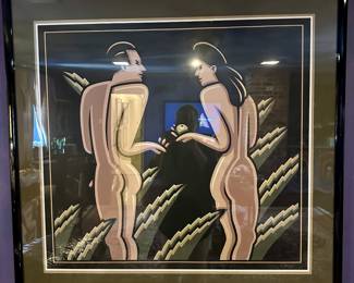 ROBERT GORDY SIGNED ADAM & EVE (37" x 36")