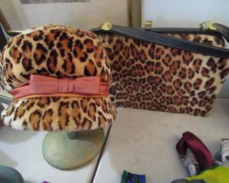 Vintage hat and handbag