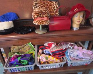 Scarves, hats, handbags