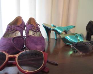 Vintage shoes and sunglasses